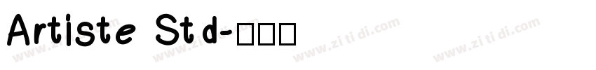 Artiste Std字体转换